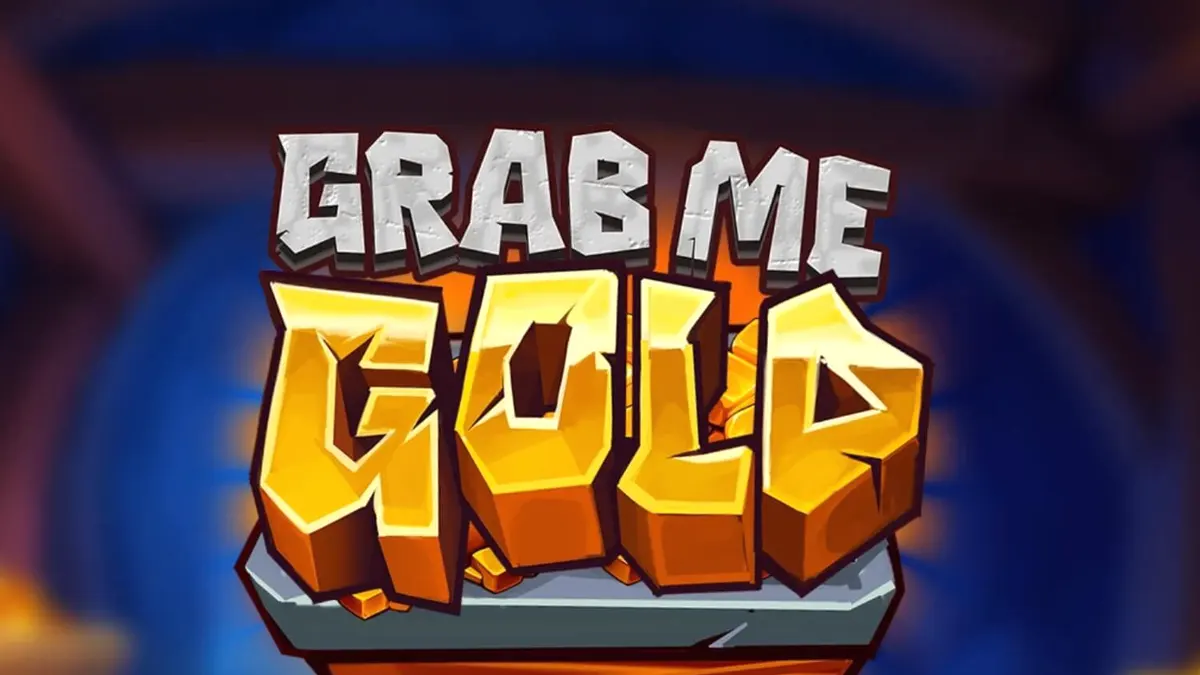 Tampilan visual slot Grab Me Gold dengan latar belakang tambang emas yang mendalam dan simbol-simbol pertambangan yang ikonik.