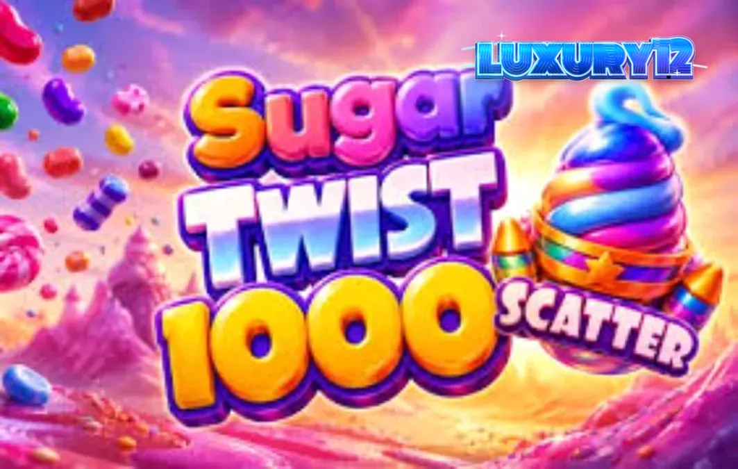 Tampilan grid 7x7 penuh permen di Sugar Twist 1000